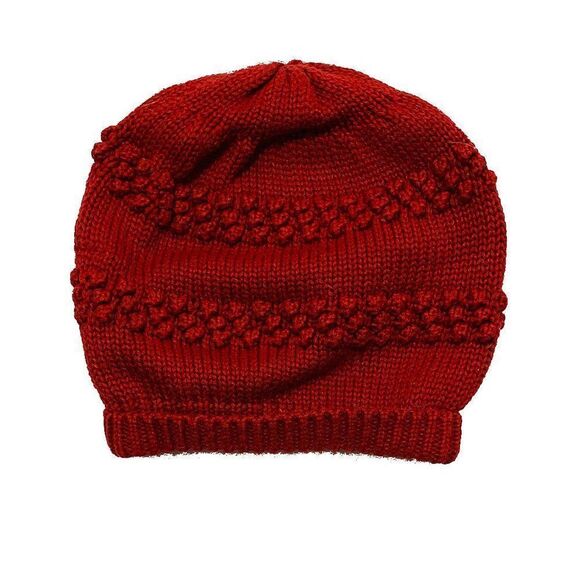 CADET rousselle burnt orange knit infant cap - Picture 1 of 3